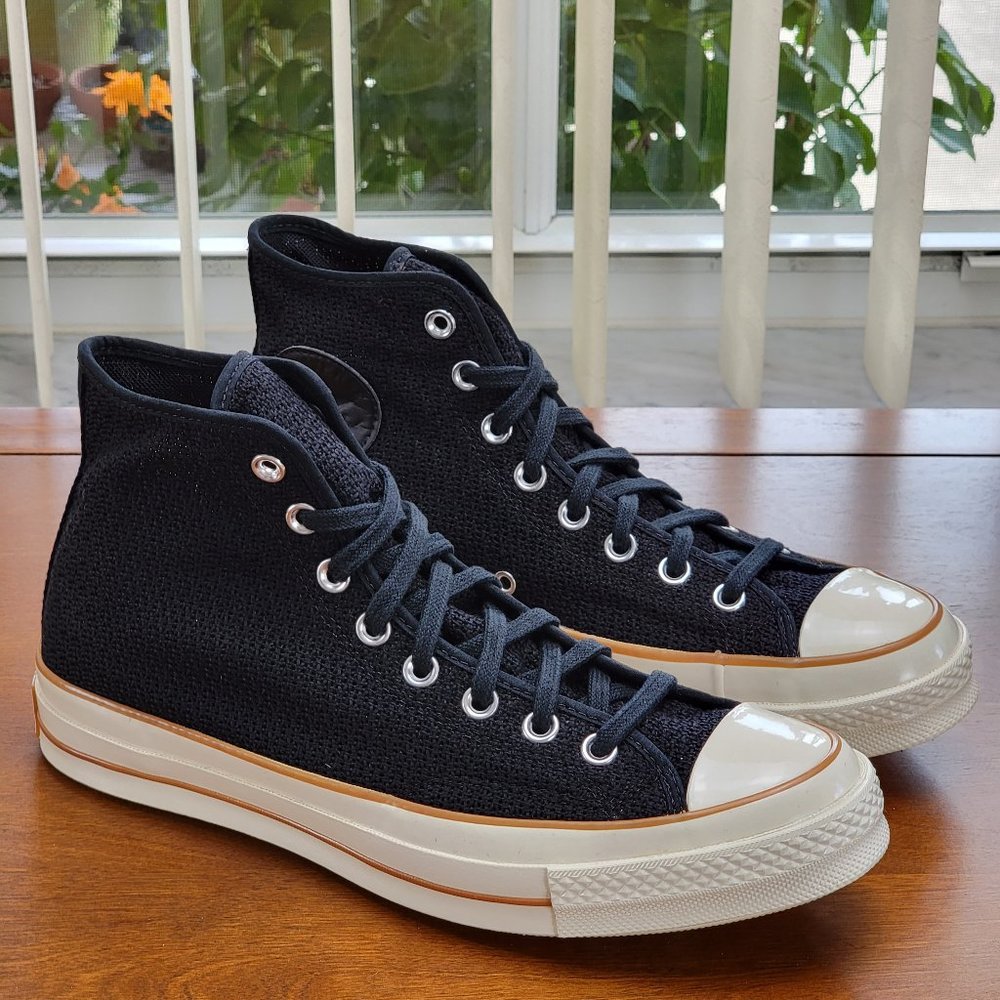 Converse Men's Chuck 70 Hi Breathable 170963C Black/Egret/Gum Sizes 7.5 - 8.5